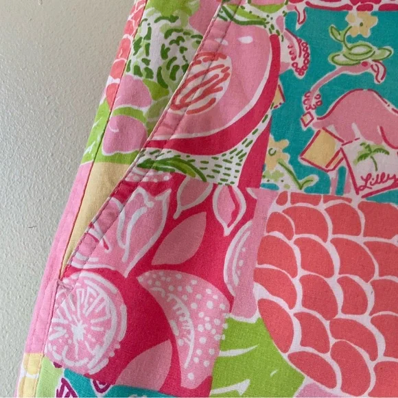 Lilly Pulitzer Vintage ‘90’s Patchwork Cropped Pants Size 0 - Picture 6 of 13